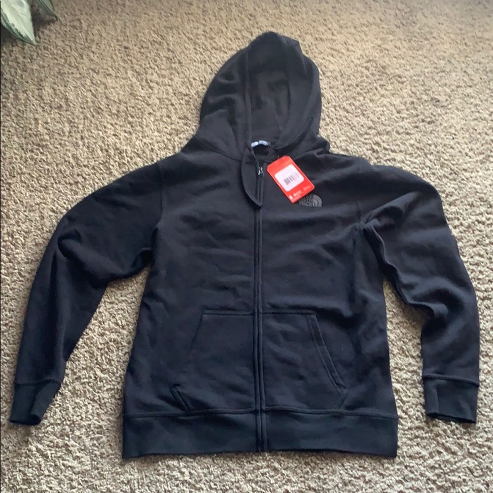 Black The North Face Full Zip Hoodie. Large.
